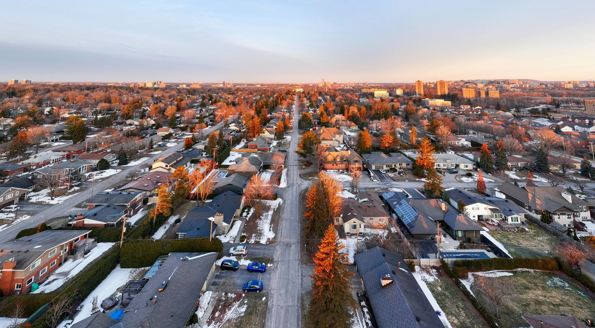 Ontario cityscape and residential development, representing housing and suite planning