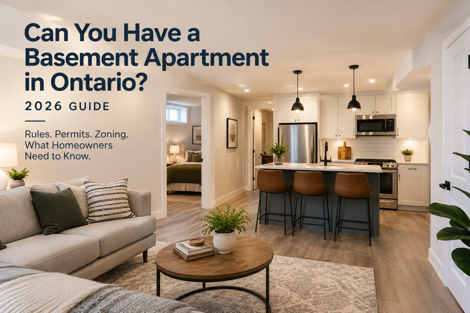 Can you have a basement apartment in Ontario? 2026 guide to basement apartment rules, permits and zoning.