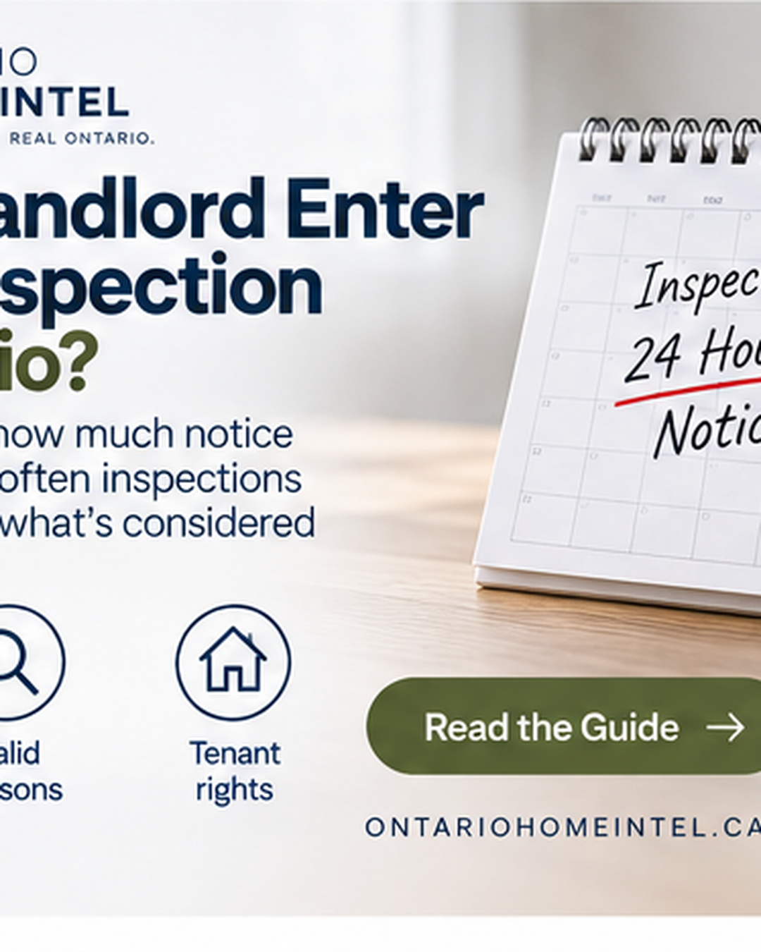 Can a Landlord Enter for an Inspection in Ontario? Rules, Notice & Frequency
