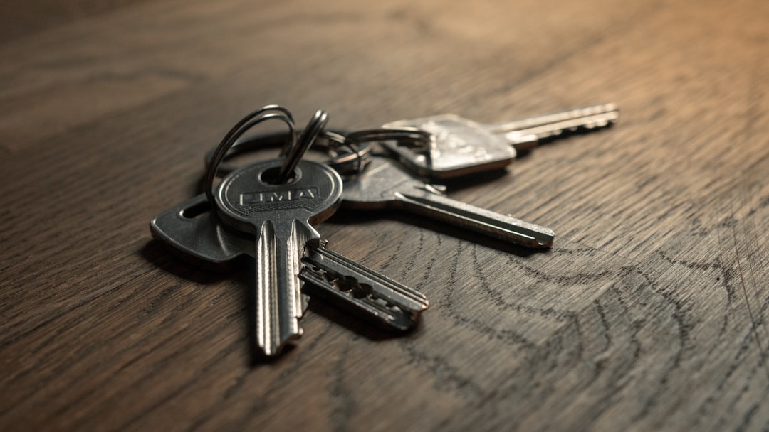 Keys on a table illustrating home possession
