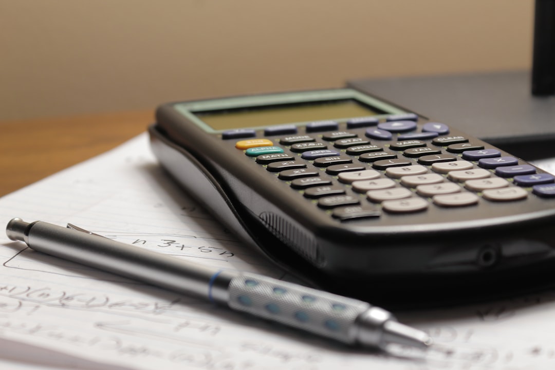 Calculator and paperwork for Ontario rental finances