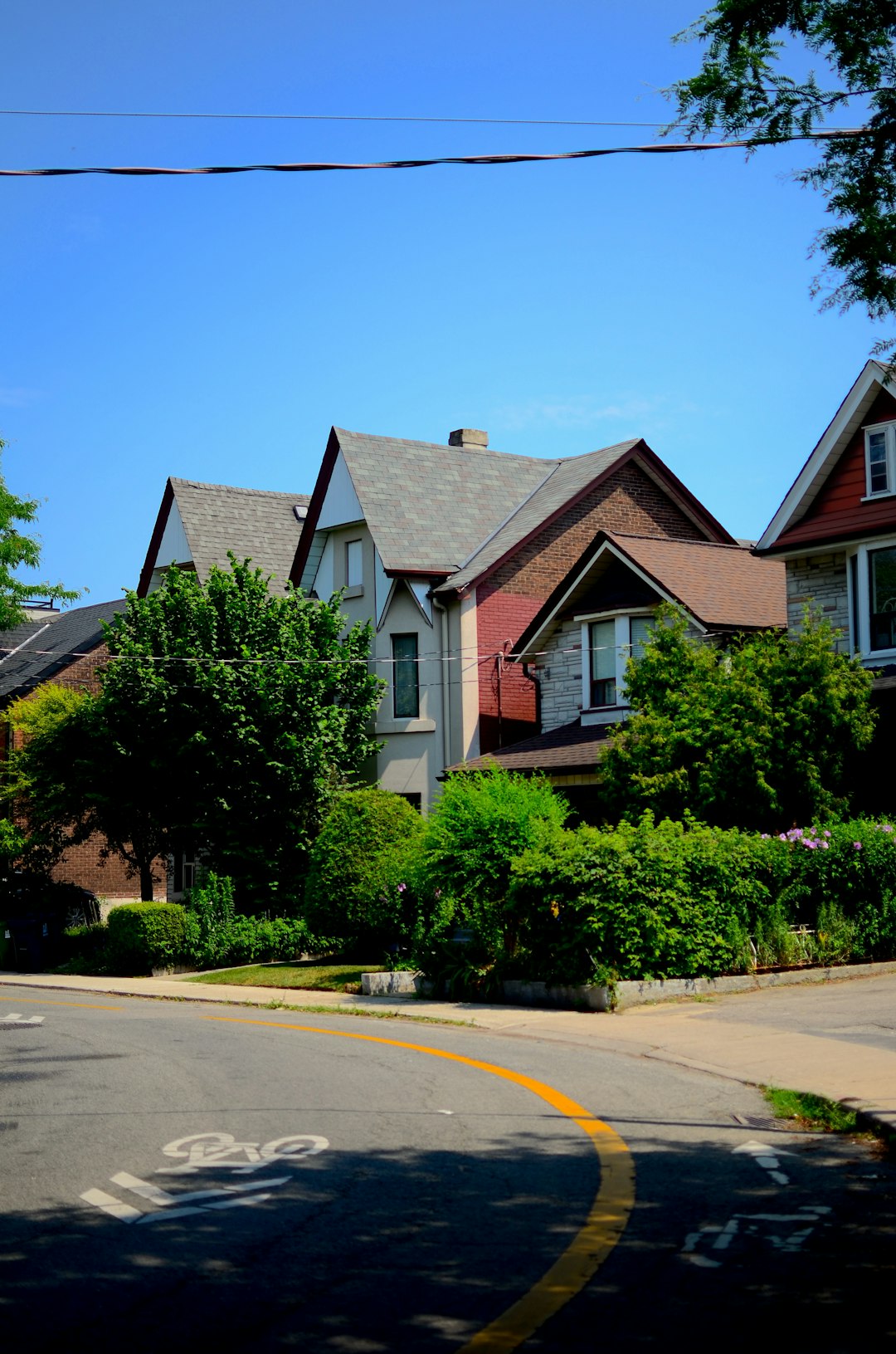 Residential neighbourhood illustrating property ownership in Clarington, Ontario